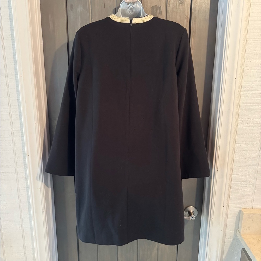 Tuckernuck Black Dress with Cream Bow Detail - Picture 3 of 4